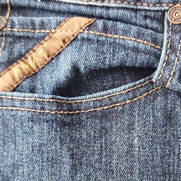 Ariat Men's Dark Blue Straight Jeans - Picture 6 of 8